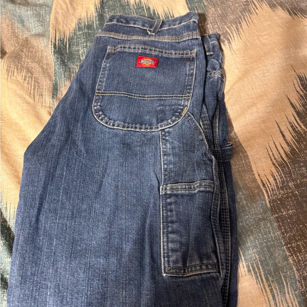 Blue Denim Jeans with Pocket Detail
